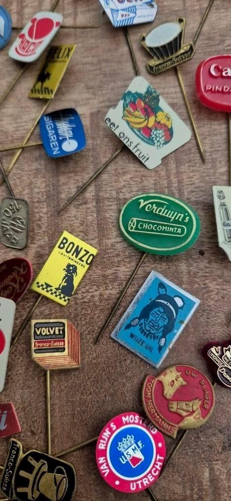 Vintage Reclamespeldjes / Pins - Diverse Merken, Ophalen of Verzenden, Gebruikt, Merk, Speldje of Pin
