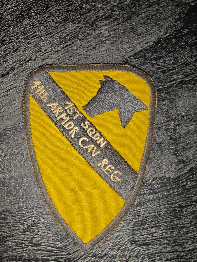 Patch 1st Cavalry 1st sqn 11th Armor cav regt, Ophalen of Verzenden, Luchtmacht, Nederland, Embleem of Badge