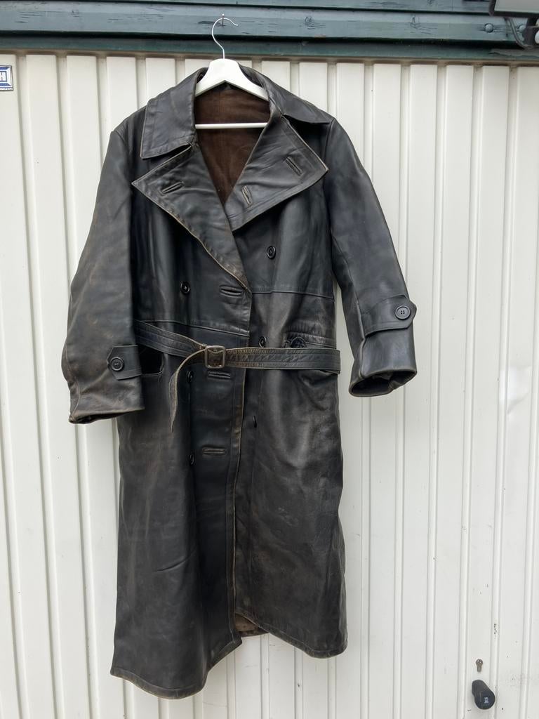 Lange lerenjas met centuur uit jaren 1970, Ophalen of Verzenden, Zo goed als nieuw