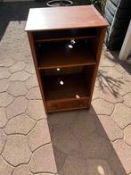 Houten stereokastje met lade, Ophalen, Gebruikt, 70 tot 120 cm, Minder dan 70 cm