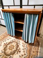Vintage Wooden Cabinet - Vintage Houten Kastje met Gordijn, Ophalen, Gebruikt