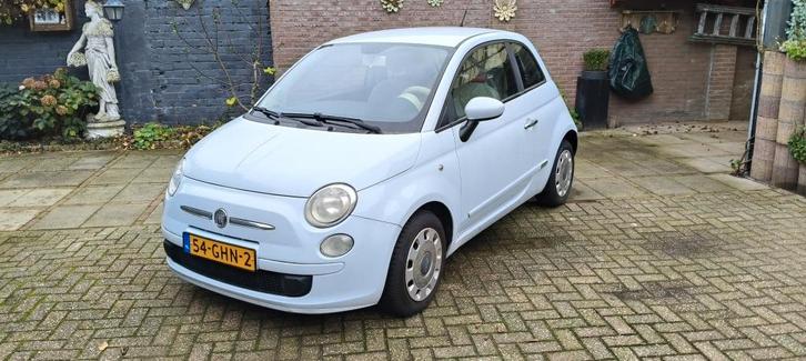 Fiat 500 1.2 C 2008 Blauw, Auto's, Fiat, Particulier, ABS, Achteruitrijcamera, Airbags, Airconditioning, Android Auto, Apple Carplay
