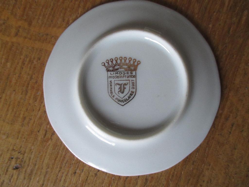 4 Limouge bordjes "France", Antiek en Kunst, Antiek | Porselein, Ophalen of Verzenden