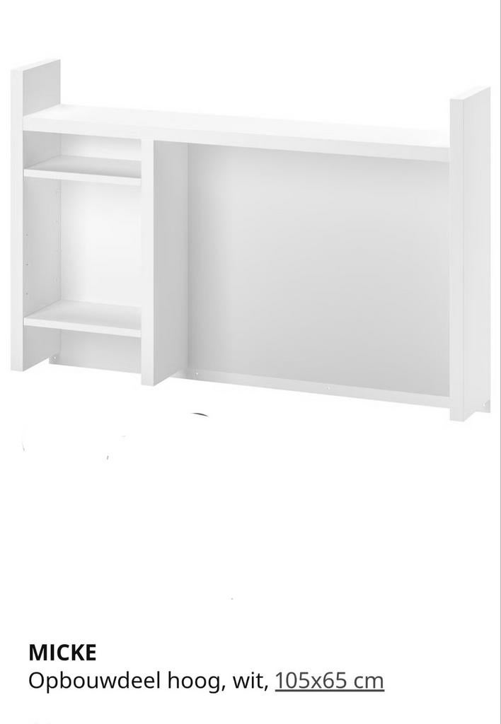 IKEA MICKE bovendeel magneet bord + whiteboard, Ophalen, Gebruikt