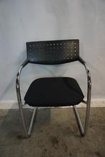 Vitra vis a vis vergaderstoel kantoorstoel sledestoel 10x, Ophalen, Gebruikt, Stof, Zwart