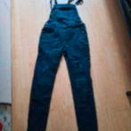164 ripped spijkerbroek zwart tuinbroek, Verzenden, Zo goed als nieuw, Meisje, Broek