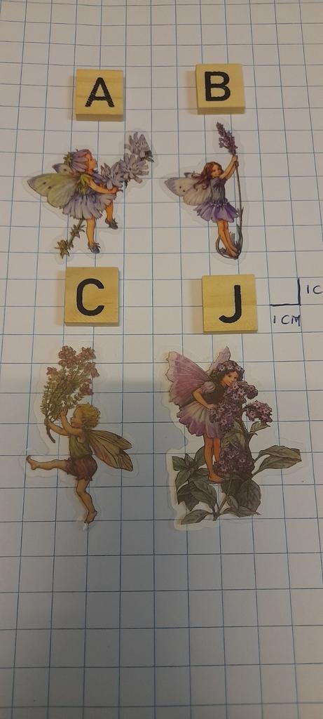 Flower Fairies, transparante stickers., Verzamelen, Ophalen of Verzenden, Zo goed als nieuw