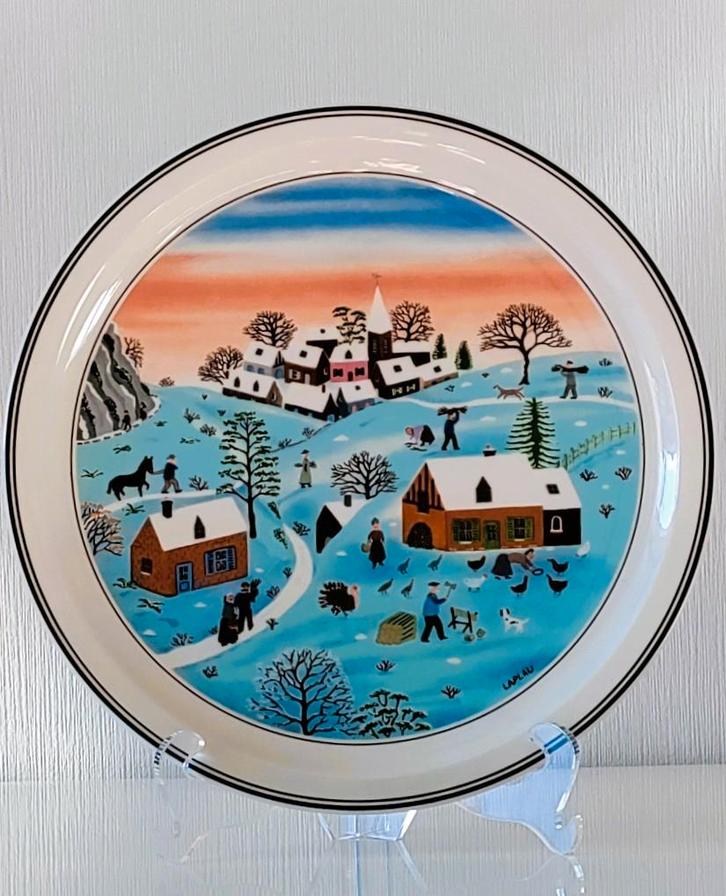 VILLEROY & BOCH bord DESIGN NAIF - WINTER, Antiek en Kunst, Kunst | Designobjecten, Ophalen of Verzenden