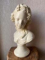 Brocante Gipsen Buste van Jonge Vrouw, Ophalen of Verzenden