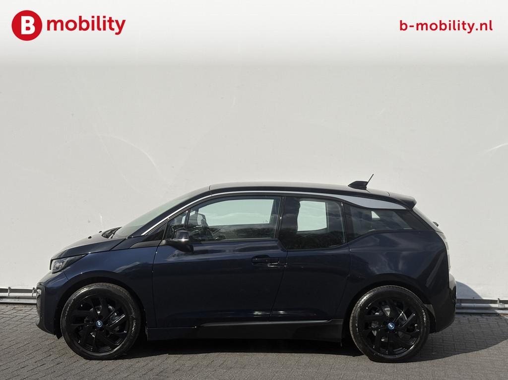 BMW i3 Executive Edition 120Ah 42 kWh SOH 97% Snelladen Warm, Auto's, BMW, Automaat, Zwart, 170 pk, 359 km