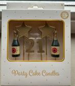 Taartkaarsen 21 jaar - Party Cake Candles, Ophalen of Verzenden, Nieuw, Versiering, Verjaardag