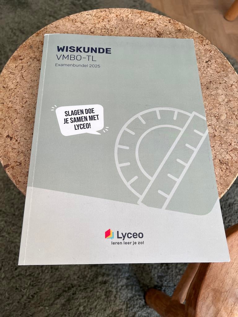 Wiskunde VMBO-TL Examenbundel 2025 Lyceo, Ophalen of Verzenden, Zo goed als nieuw, VMBO, Wiskunde A
