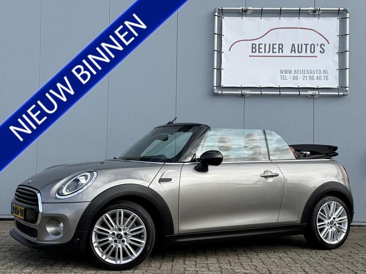 MINI Cabrio 1.5 Cooper Salt Apple Carplay/Leer/PDC, Auto's, Mini, Bedrijf, Te koop, Cabrio, ABS, Airbags, Airconditioning, Alarm