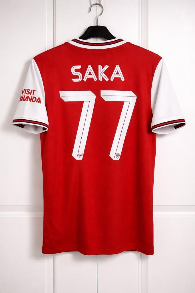 Authentiek Arsenal europees thuis shirt Saka - 2019/2020, Maat S, Ophalen of Verzenden, Zo goed als nieuw, Shirt