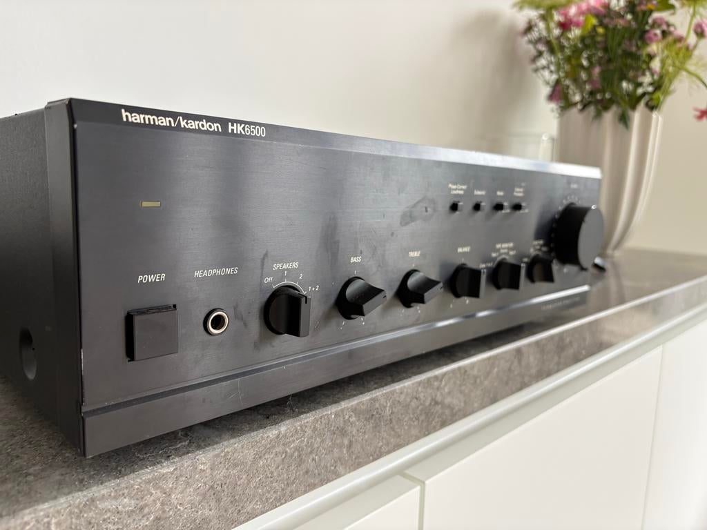 Harman Kardon HK6500 Geïntegreerde Versterker, Overige merken, Gebruikt, Ophalen of Verzenden, 60 tot 120 watt
