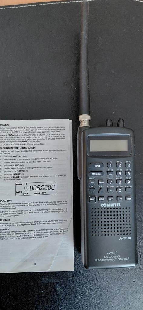 CommTel JetScan COM213 100 Kanaals Programmeerbare Scanner, Ophalen