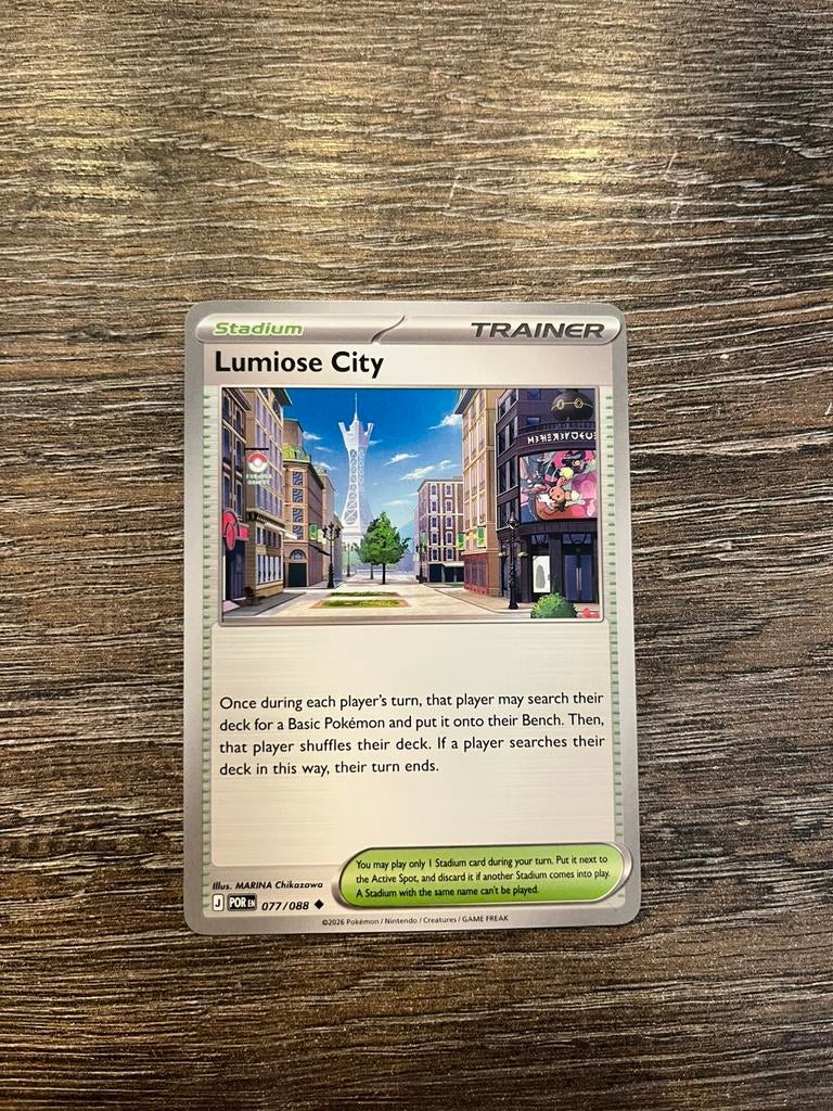 Lumiose City POR 077/088, Ophalen of Verzenden, Zo goed als nieuw