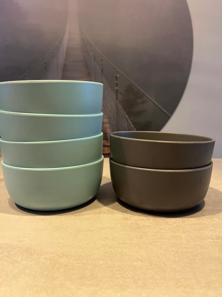 6 Royal VKB AH Buitenservies kommen, Huis en Inrichting, Keuken | Servies, Overige materialen, Gebruikt, Ophalen of Verzenden