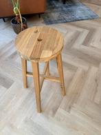 Ikea Skogsta kruk van acaciahout, Ophalen, Zo goed als nieuw, Hout