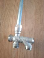 Radiatorkoppeling onderblok met thermostaatknop, Doe-het-zelf en Verbouw, Verwarming en Radiatoren, Ophalen of Verzenden, Zo goed als nieuw