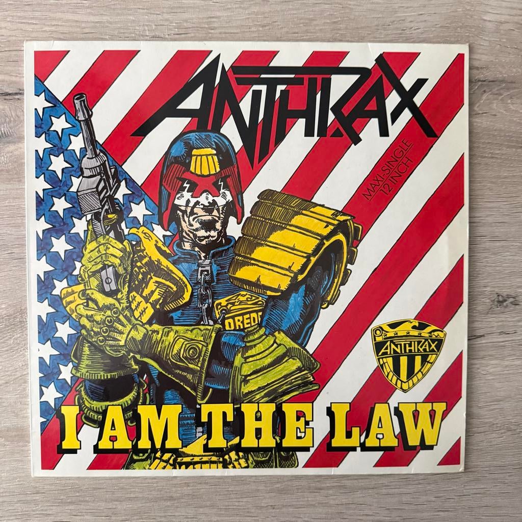 Anthrax - I Am The Law 12 inch, Ophalen of Verzenden, Zo goed als nieuw