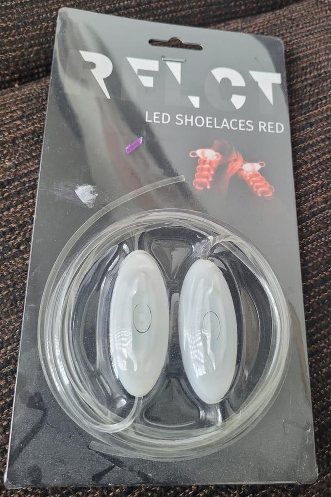 Led shoelaces red rflct, Ophalen of Verzenden