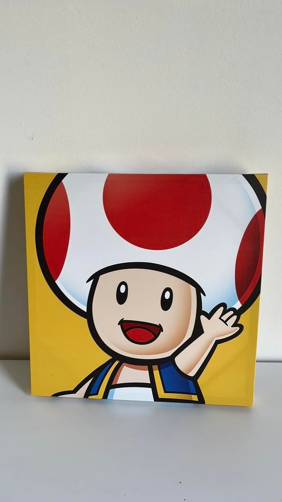 Super mario toad schilderij, Antiek en Kunst, Ophalen of Verzenden