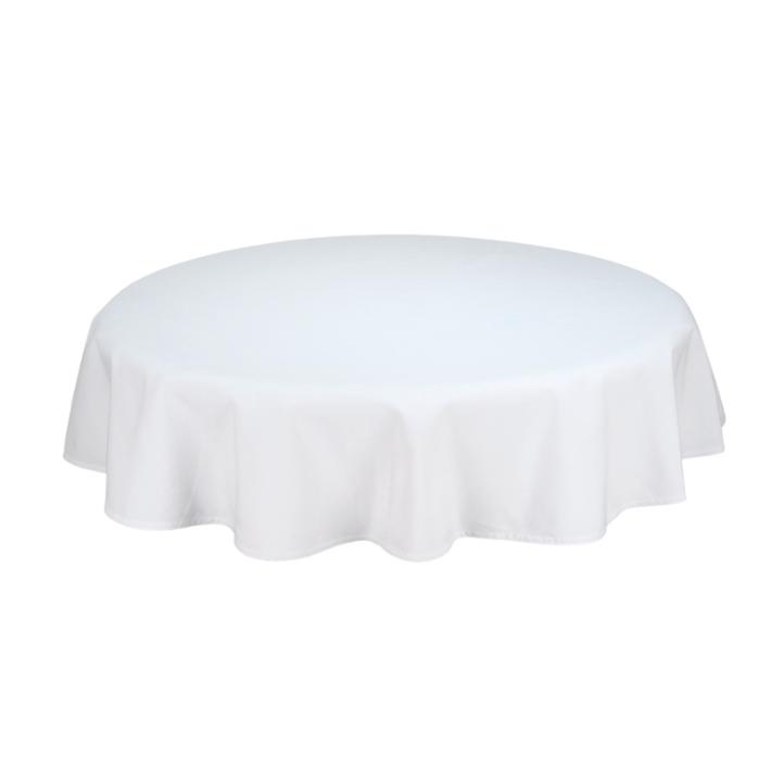 Tafellaken rond wit 230 cm., Ophalen of Verzenden, Zo goed als nieuw, Rond, Binnen