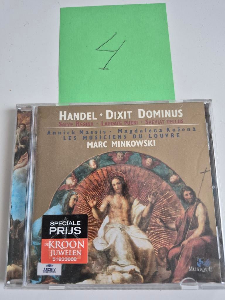 Handel - Dixit Dominus CD - Les Musiciens du Louvre, Cd's en Dvd's, Cd's | Klassiek, Gebruikt, Orkest of Ballet, Barok, Ophalen of Verzenden