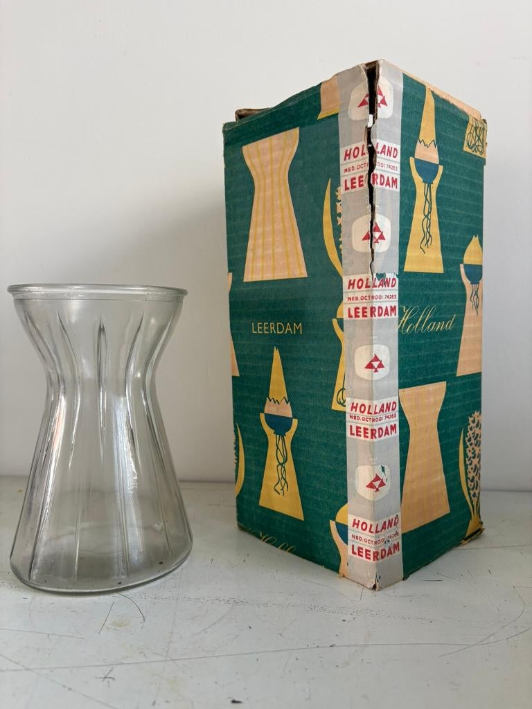 Vintage 50-er jaren hycinten glazen van Leerdam, Antiek en Kunst, Antiek | Glas en Kristal, Ophalen of Verzenden