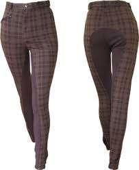 HB Rijbroek Toronto ruitjesmotief, Dieren en Toebehoren, Paardrijkleding, Nieuw, Dames, Onderkleding, Dressuur, Ophalen of Verzenden