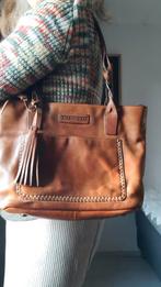 Prachtige leren schoudertas van Hill Burry, Ophalen of Verzenden, Zo goed als nieuw, Bruin, Schoudertasje