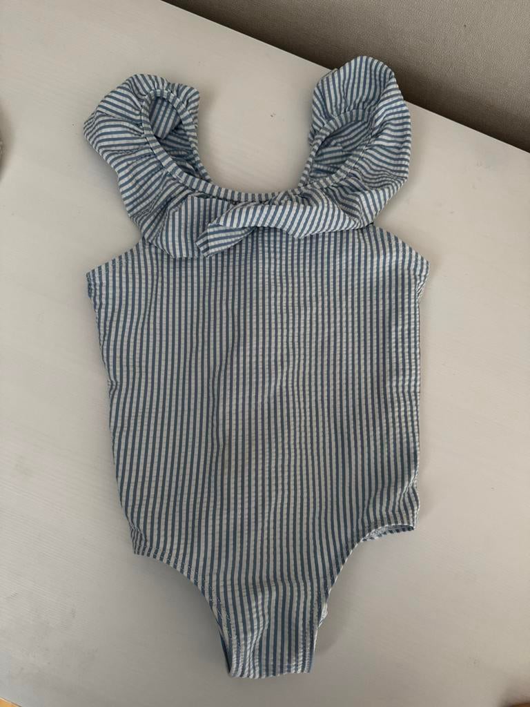 H&M gestreept badpakje maat 86/92, Kinderen en Baby's, Babykleding | Baby-zwemkleding, Badpak, Ophalen of Verzenden, Zo goed als nieuw