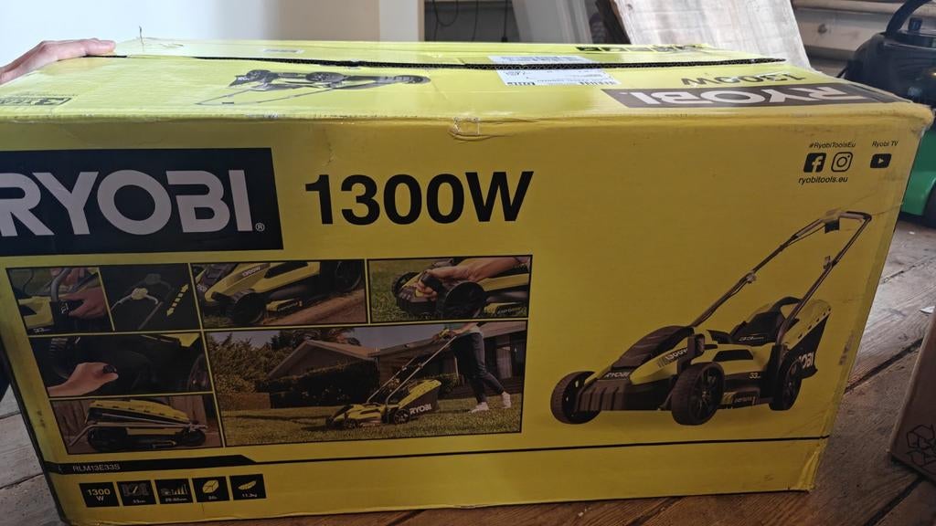 Ryobi RLM13E33S Rasenmäher 1300W NIEUW, Ophalen, Nieuw, 30 tot 50 cm, Ryobi
