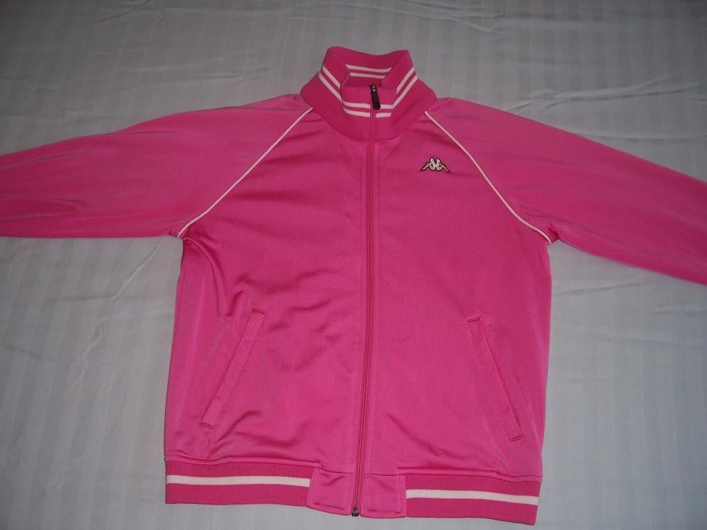 Leuke trainingsjasje merk Kappa maat 140 kleur roze, Kinderen en Baby's, Kinderkleding | Maat 140, Gebruikt, Meisje, Sport- of Zwemkleding