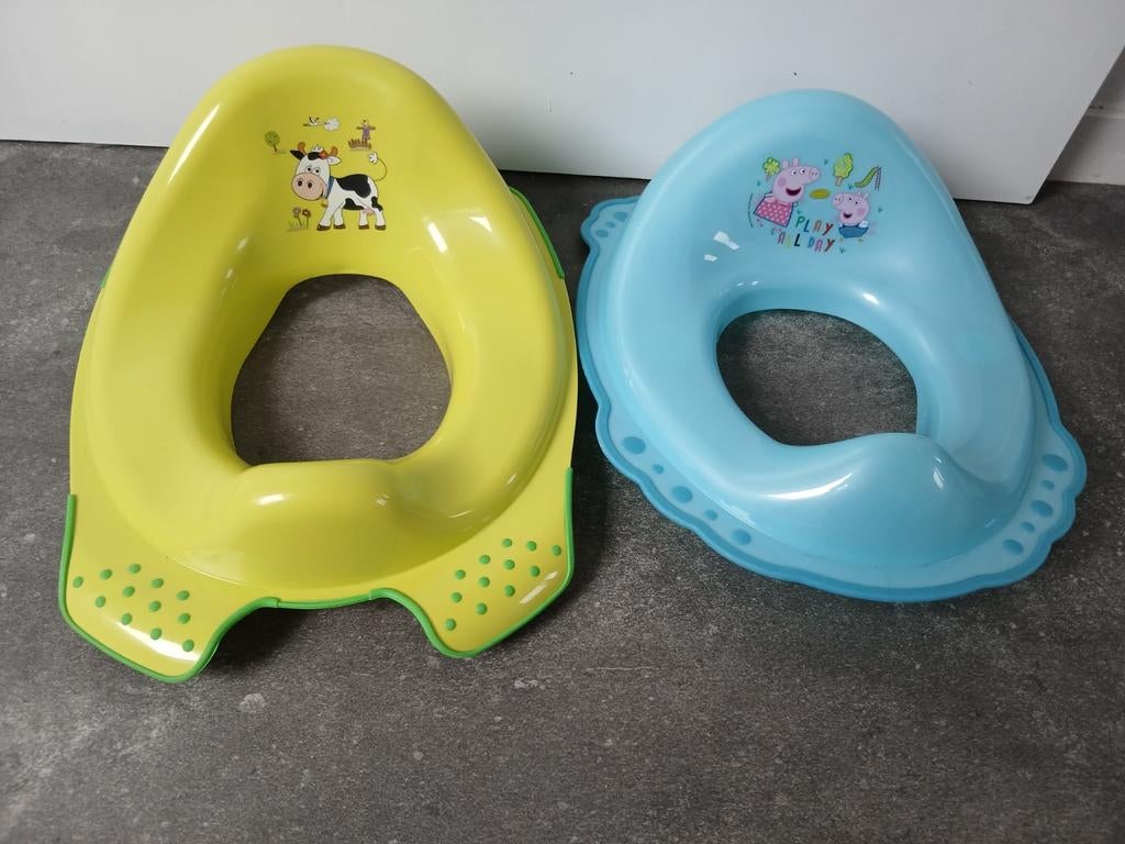 2 wc bril verkleiners, Peppa Pig en koe, Ophalen of Verzenden, Gebruikt