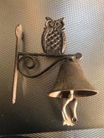 Deurbel gietijzer uil, Ophalen, Nieuw