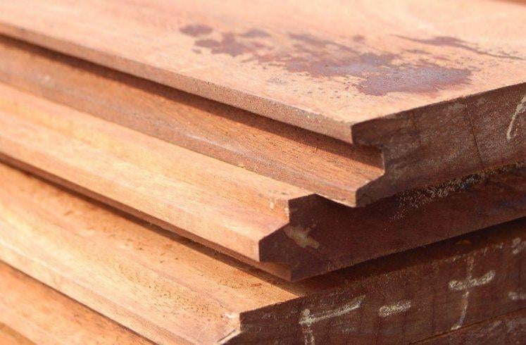 Damwand, Hardhout 40 en 50mm dik prijs per m2 - Vanaf €60,95, Ophalen, Planken, Nieuw, Hardhout