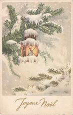 KERST SNEEUW UIT 1950 ZEER MOOIE OUDE KAART. Kl651, Ophalen of Verzenden, 1940 tot 1960, Gelopen, Feest(dag)