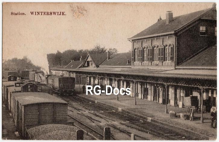 Ansichtkaart - Briefkaart Trein Station Winterswijk ca. 1910, Verzamelen, Ansichtkaarten | Nederland, Ongelopen, Gelderland, Voor 1920