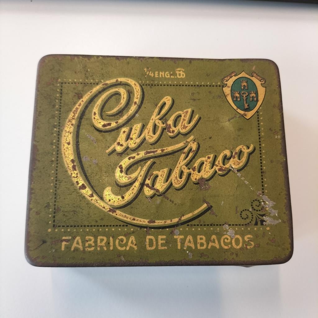 Vintage Cuba Tabaco Blikken Doos, Verzamelen, Ophalen of Verzenden, Gebruikt, Overige