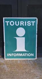 Vintage emaille bord Tourist Information., Reclamebord, Gebruikt, ., Ophalen of Verzenden