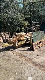 Hardhouten pallet vlonder voor tuin of terras en meer hout, Ophalen, Gebruikt, 25 tot 50 mm, 200 tot 250 cm