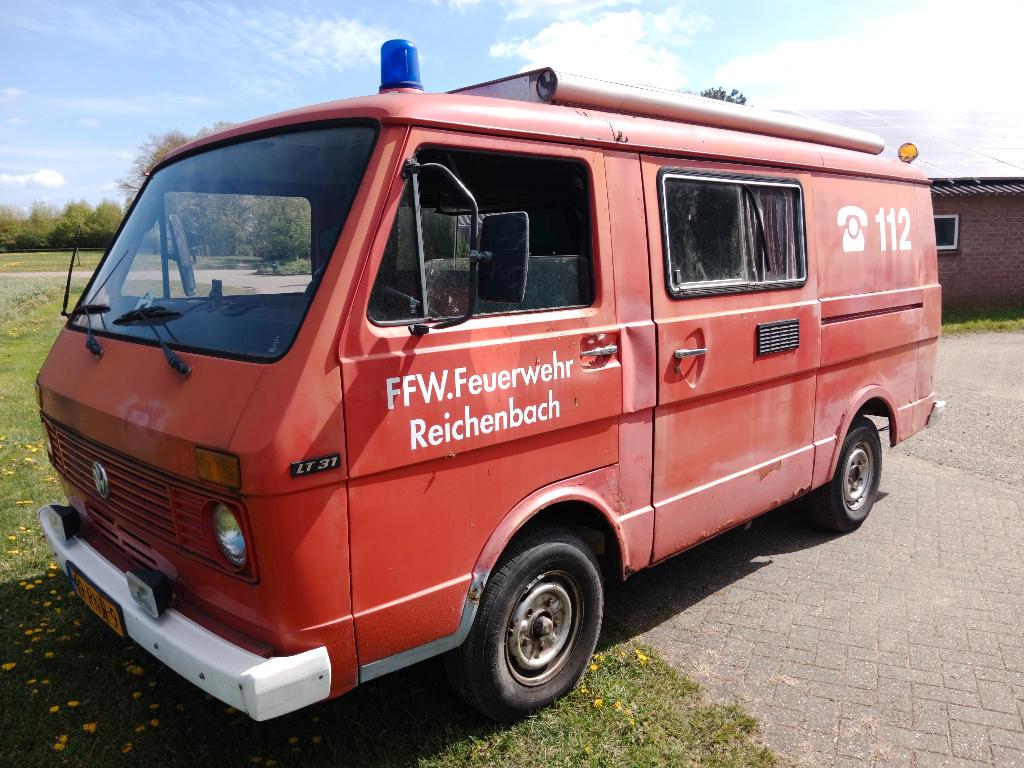 VW LT ex brandweer 1978 82 dkm APK verlopen LPG 6 persoons, Caravans en Kamperen, Campers, Buscamper of Camperbus, Volkswagen