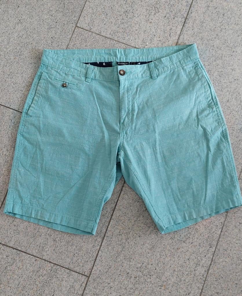 Heren korte broek, Ophalen of Verzenden, Zo goed als nieuw, Maat 52/54 (L), Blauw