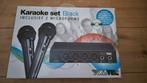 Karaoke set Tomtec met 2 microfoons (zonder CD), Ophalen of Verzenden, Zo goed als nieuw, Complete set