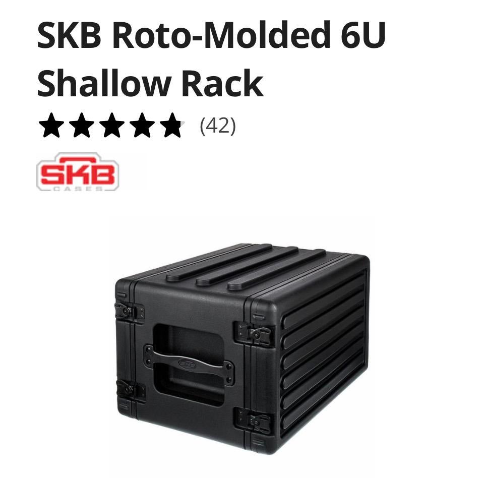 SKB ROTO licht gewicht flightcase 6HE, Muziek en Instrumenten, Behuizingen en Koffers, Ophalen of Verzenden, Zo goed als nieuw