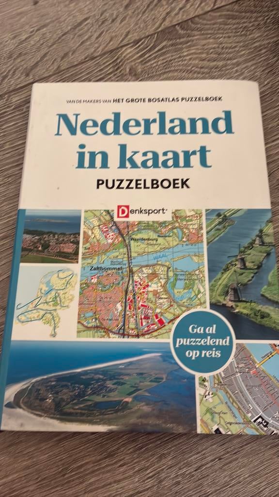 Nederland in kaart puzzelboek Denksport, Ophalen of Verzenden, Minder dan 500 stukjes, Zo goed als nieuw