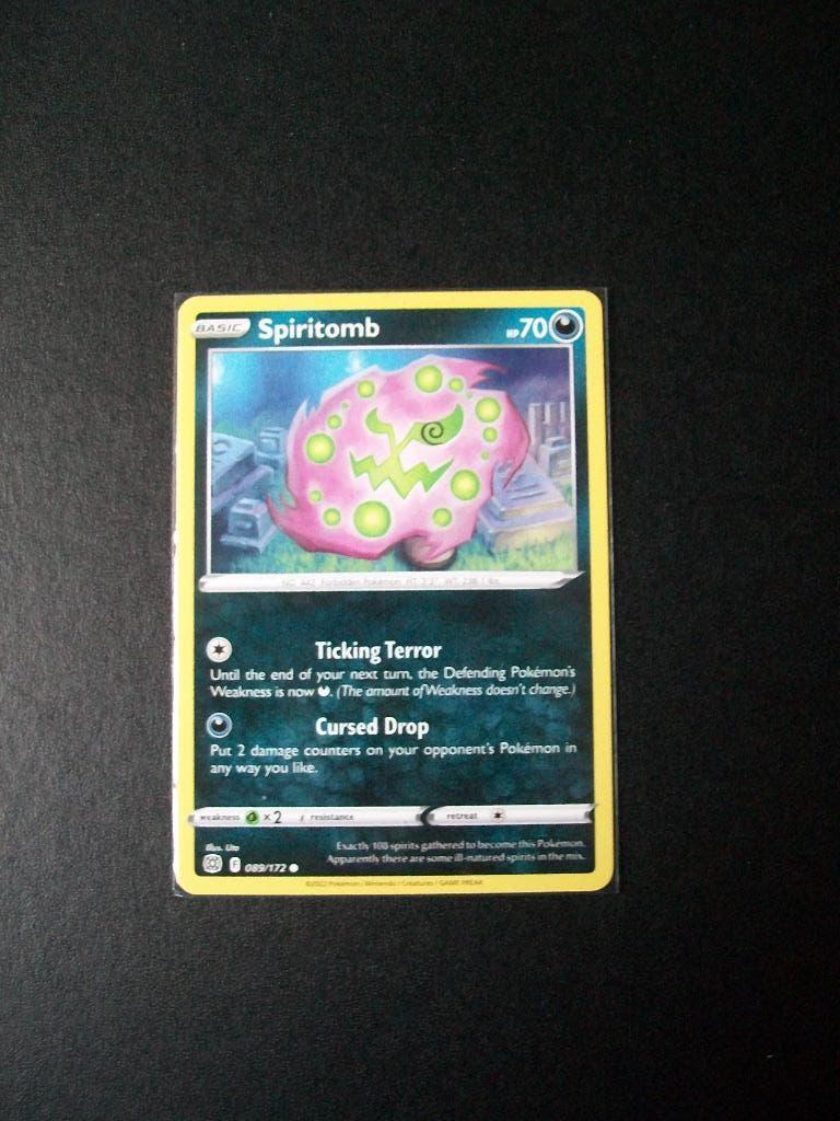 1325: Nieuwe Pokemon Kaart SPIRITOMP hp 70 (089/172), Verzenden, Nieuw, Losse kaart