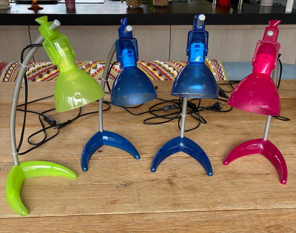 IKEA vintage tafellampen Knut & Marianne Hagberg, Huis en Inrichting, Lampen | Tafellampen, Gebruikt, Minder dan 50 cm, Kunststof